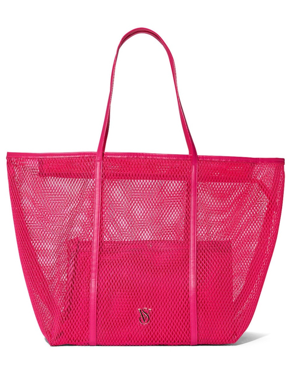 Victoria's Secret Hot Pink Mesh Tote